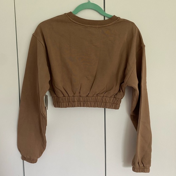 Good American Cropped Brown Sweater - Picture 2 of 5